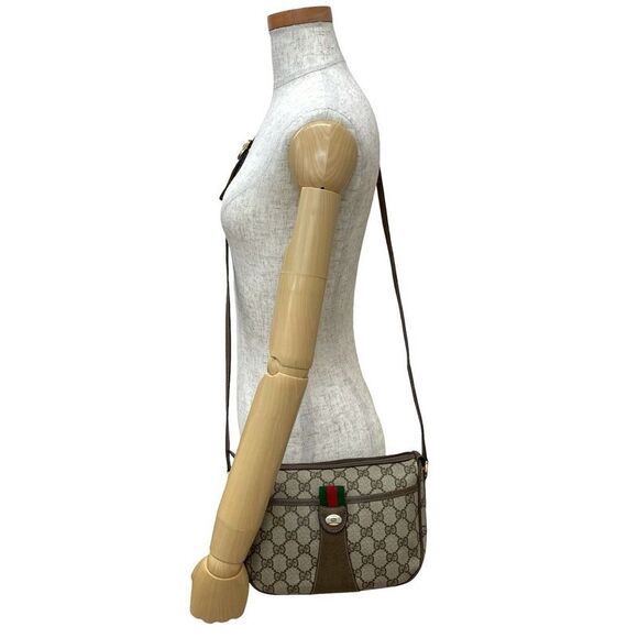 Gucci Old Gucci GG Logo Leather Shoulder Bag - Picture 4 of 8